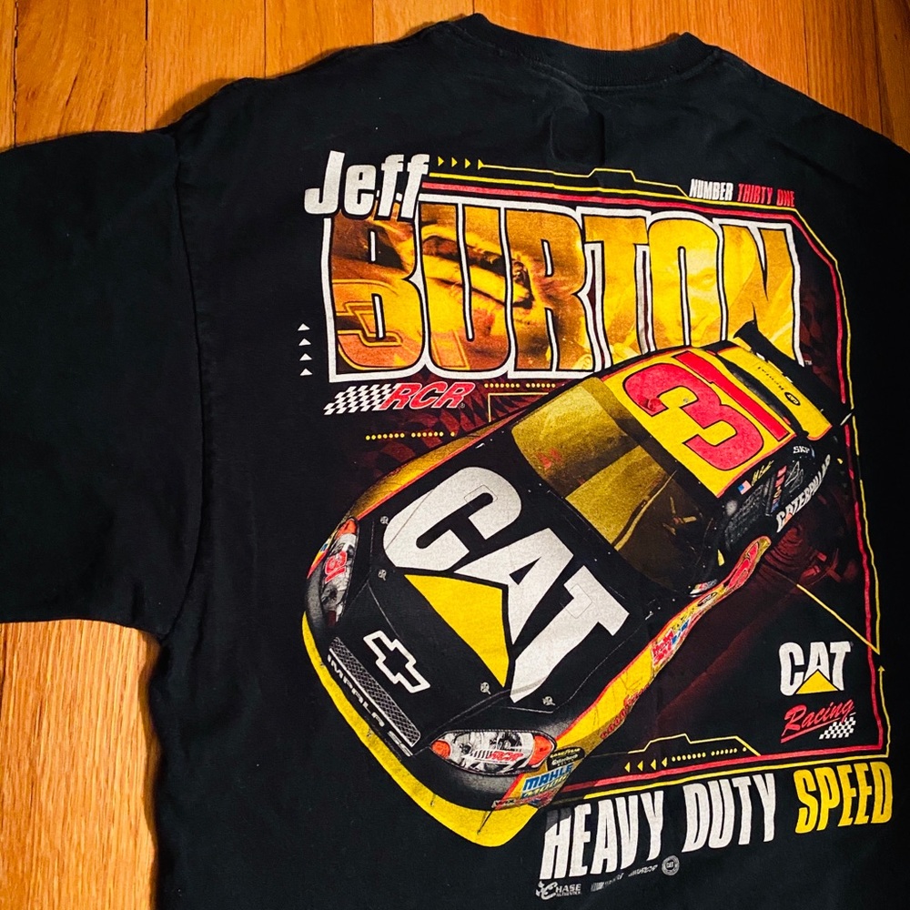 Men’s Large NASCAR T-Shirt: Jeff Burton-31 CAT